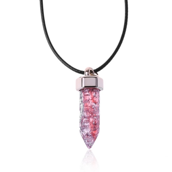 🆕🌸Pink Stone Necklace 🌸 - Picture 2 of 8